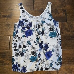 LOFT Tank Top Size XS Floral Runs Big